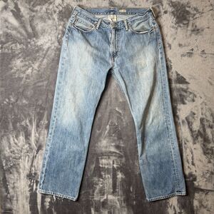 Vintage Polo Jean Company Mens 35x32 No. 41381 Straight Relaxed Fit Faded Light